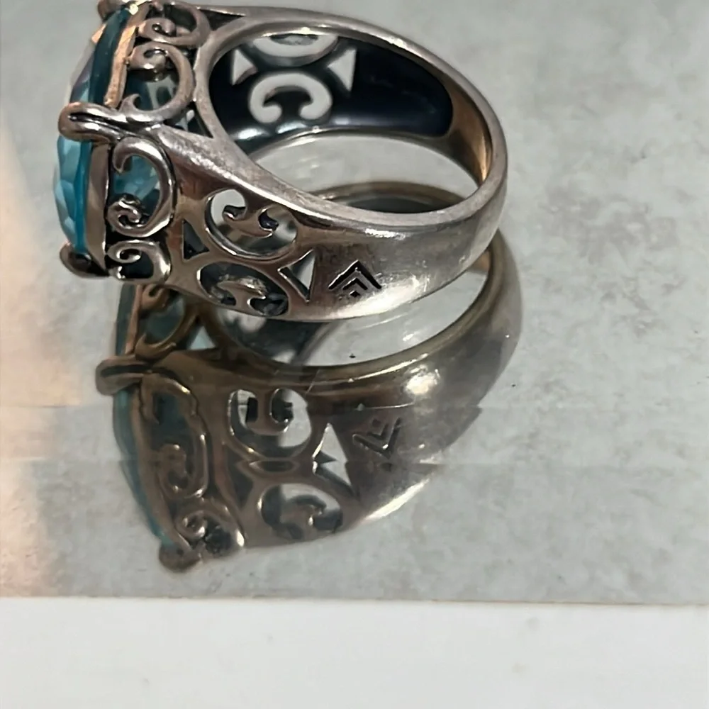 Silpada blue cove ring in size 7 - Picture 7 of 7